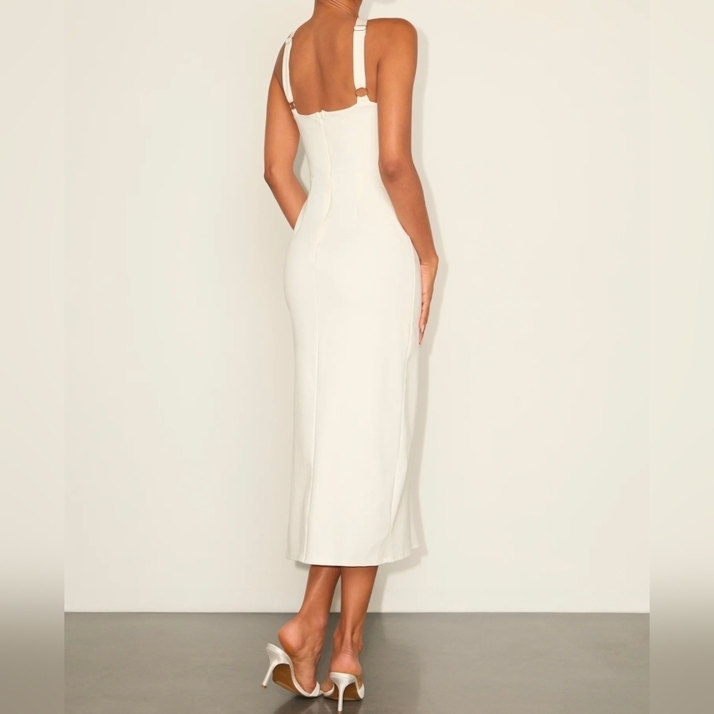 Lulus Rumi White Sleeveless Column Midi Dress - Picture 3 of 12